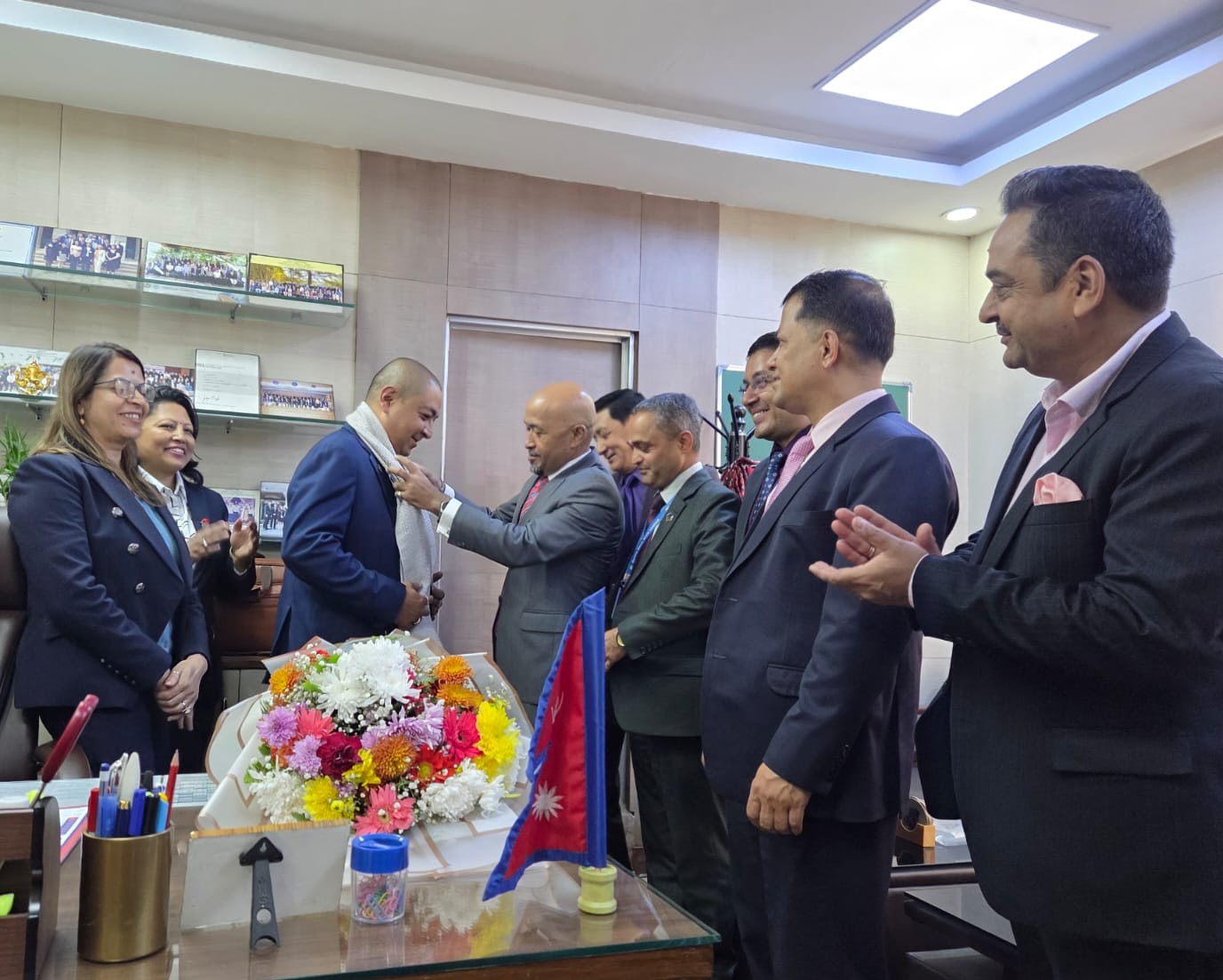 Courtesy Visit to Executive Director Mr. Vishrut Thapa, Financial Institutions Supervision Department by DBAN (Kartik 19, 2082)